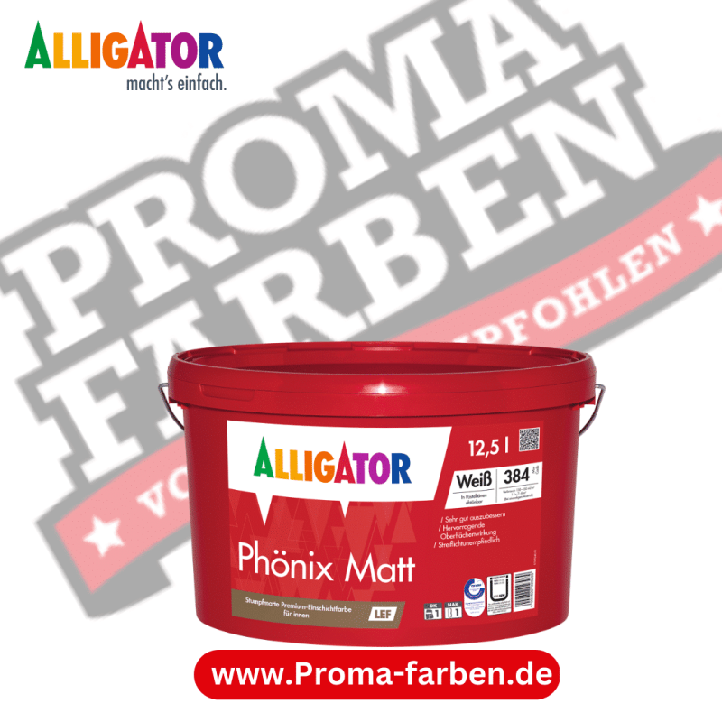 Alligator Phönix Matt LEF Weiß Kaufen bei Proma farben