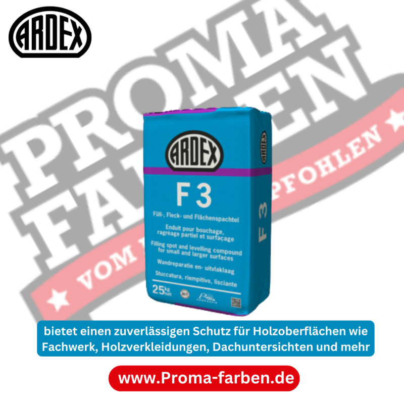 Schnelle Trocknung durch ARDURAPID-Plus Effekt: Diese Technologie ermöglicht es der Spachtelmasse, in allen Schichtdicken innerhalb eines Tages zu trocknen, was den Arbeitsprozess beschleunigt und schnelle Fortschritte bei Bauprojekten ermöglicht.