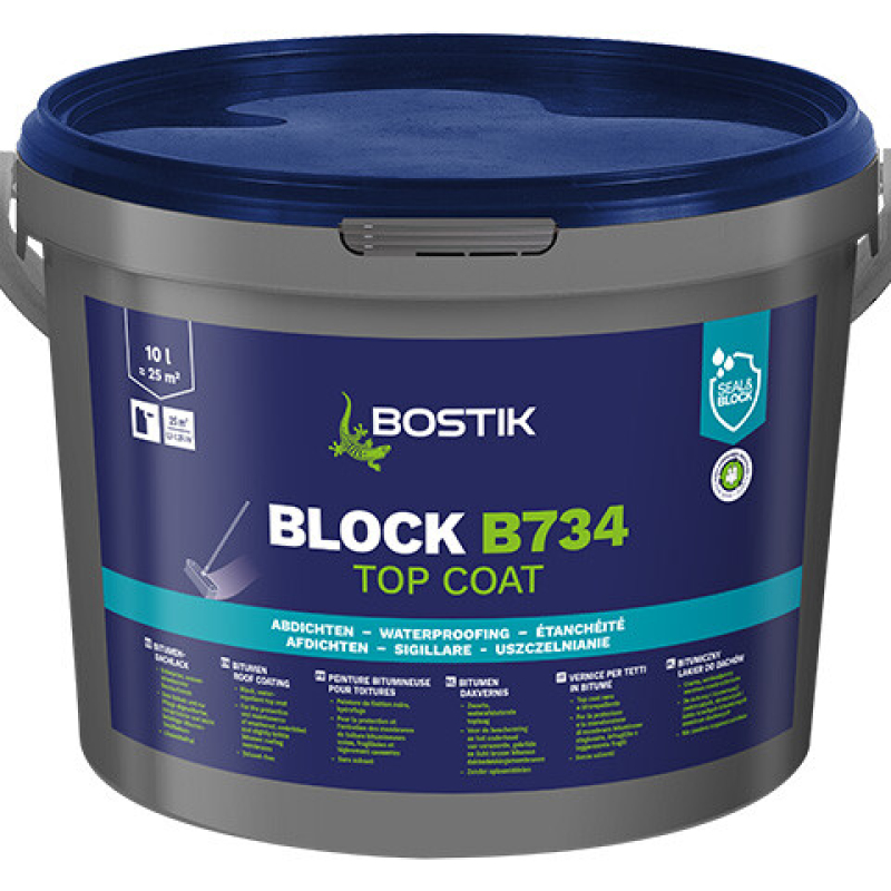 Bostik Block B734 Top Coat Deckaufstrich auf Latex-Bitumenbasis kaufen bei Proma Farben