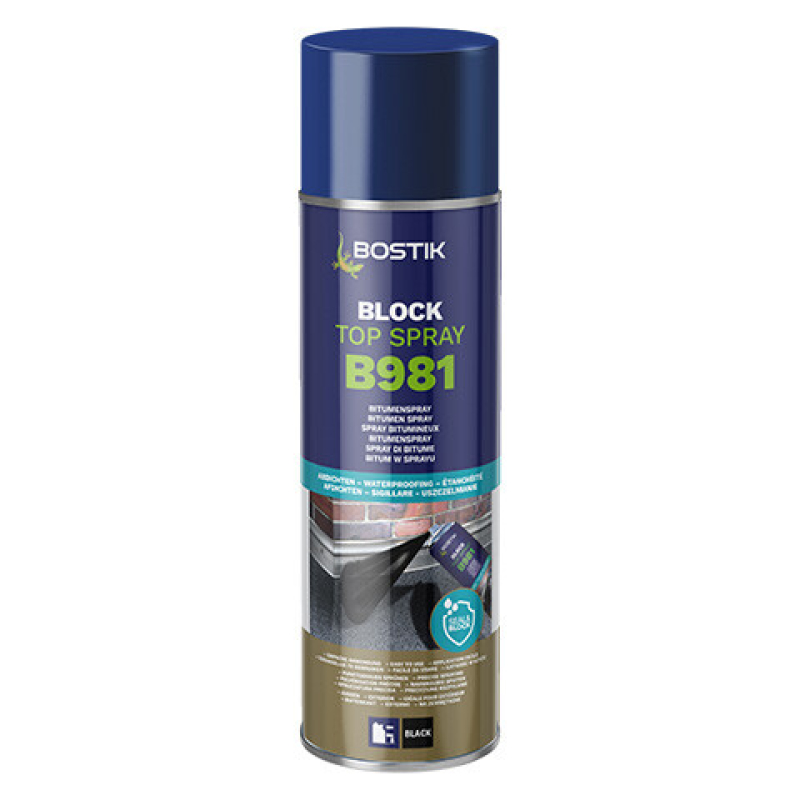 Bostik Block B981 Top Spray sprühbares Bitumen 500 ml kaufen bei Proma Farben