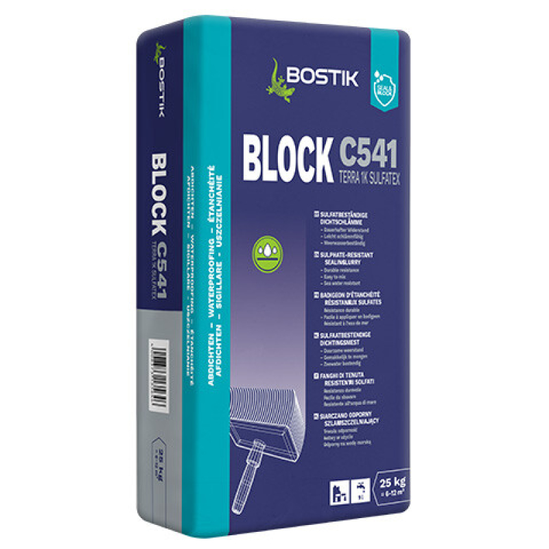 Bostik Block C541 Terra 1K Sulfatex Abdichtung Gegen Feuchtigkeit Drueckendes Wasser 25 Kg kaufen bei Proma Farben