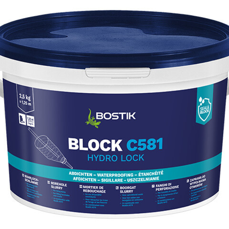 Bostik Block C581 Hydro Lock hydraulisch reagierendes Abdichtungsmittel 2,5 kg kaufen bei Proma Farben