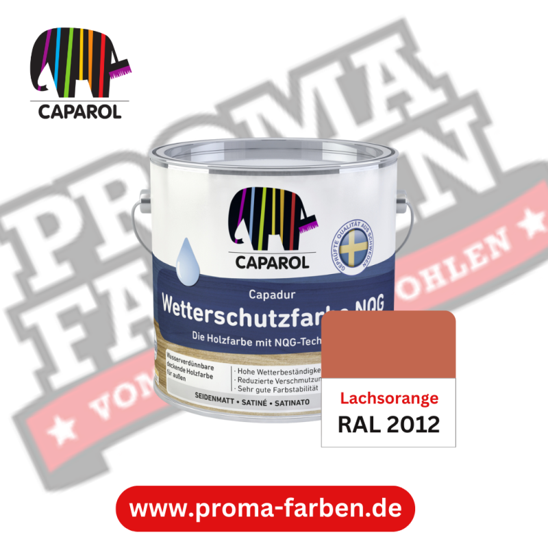 Capadur NQG Wetterschutzfarbe RAL 2012 Lachsorange online bestellen bei ProMa Farben