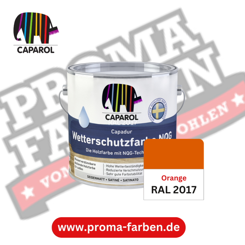 Capadur NQG Wetterschutzfarbe RAL 2017 Orange online bestellen bei ProMa Farben