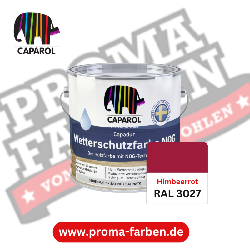 Capadur NQG Wetterschutzfarbe RAL 3027 Himbeerrot online bestellen bei ProMa Farben