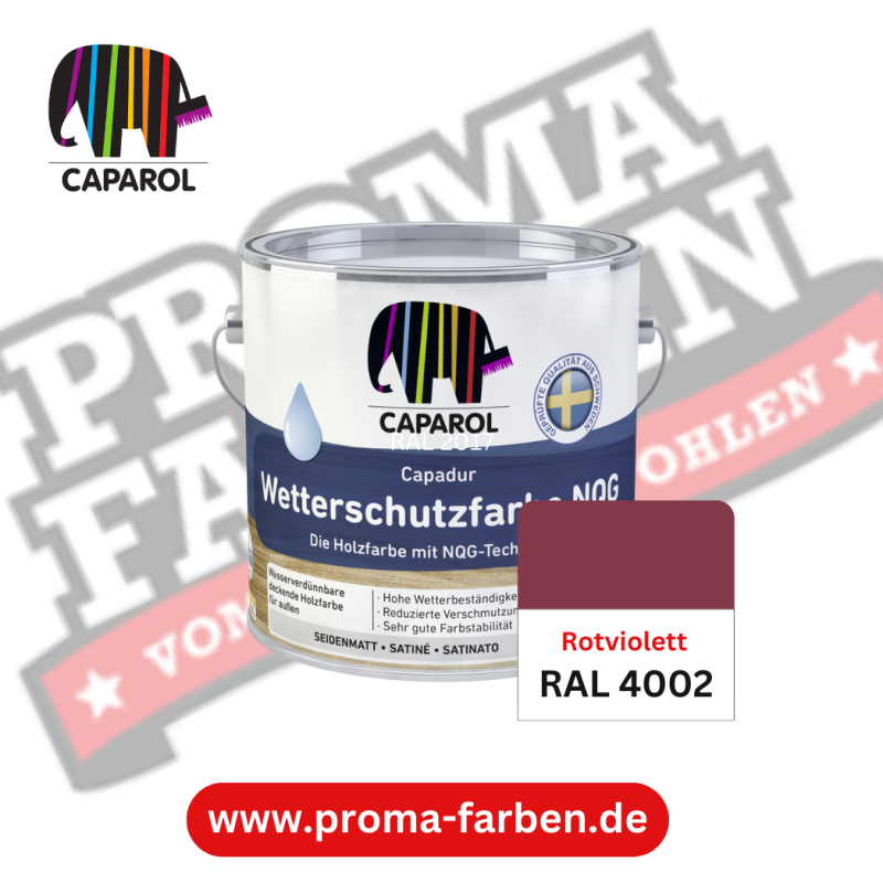 Capadur NQG Wetterschutzfarbe RAL 4002 Rotviolett online bestellen bei ProMa Farben