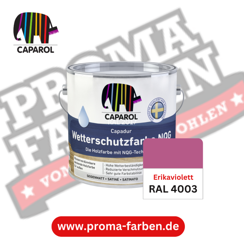 Capadur NQG Wetterschutzfarbe RAL 4003 Erikaviolett online bestellen bei ProMa Farben