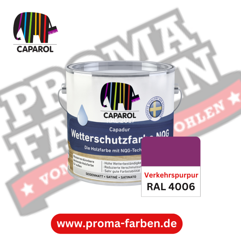 Capadur NQG Wetterschutzfarbe RAL 4006 Verkehrspurpur online bestellen bei ProMa Farben