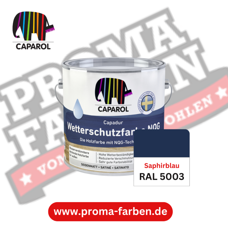 Capadur NQG Wetterschutzfarbe RAL 5003 Saphirblau online bestellen bei ProMa Farben