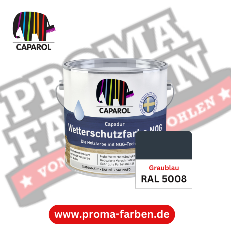 Capadur NQG Wetterschutzfarbe RAL 5008 Graublau online bestellen bei ProMa Farben
