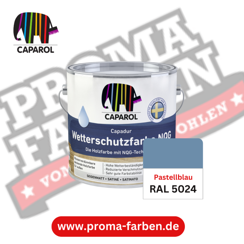 Capadur NQG Wetterschutzfarbe RAL 5024 Pastellblau online bestellen bei ProMa Farben