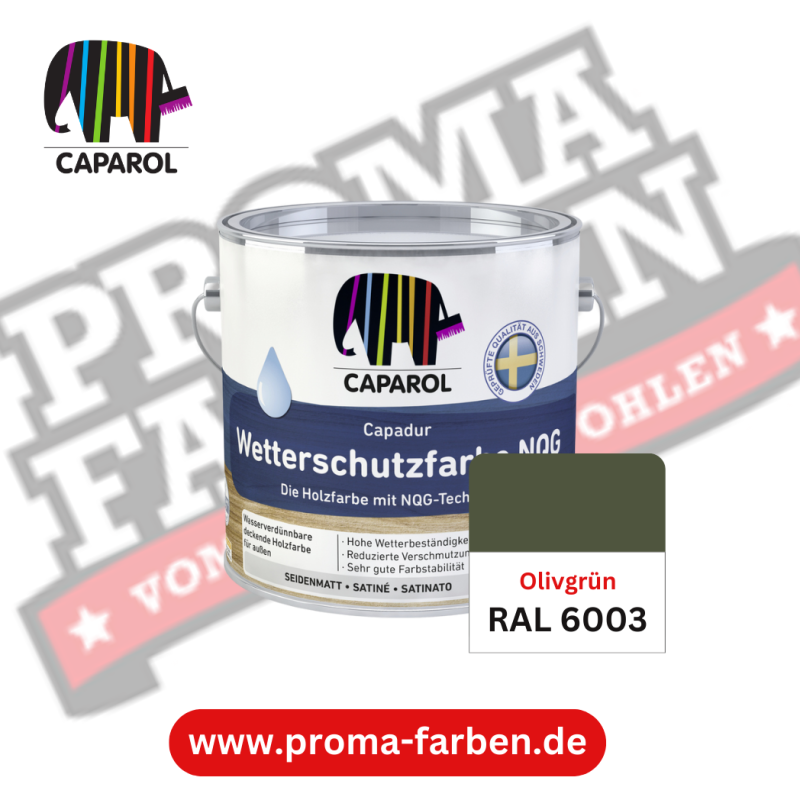 Capadur NQG Wetterschutzfarbe RAL 6003 Olivgrün online bestellen bei ProMa Farben