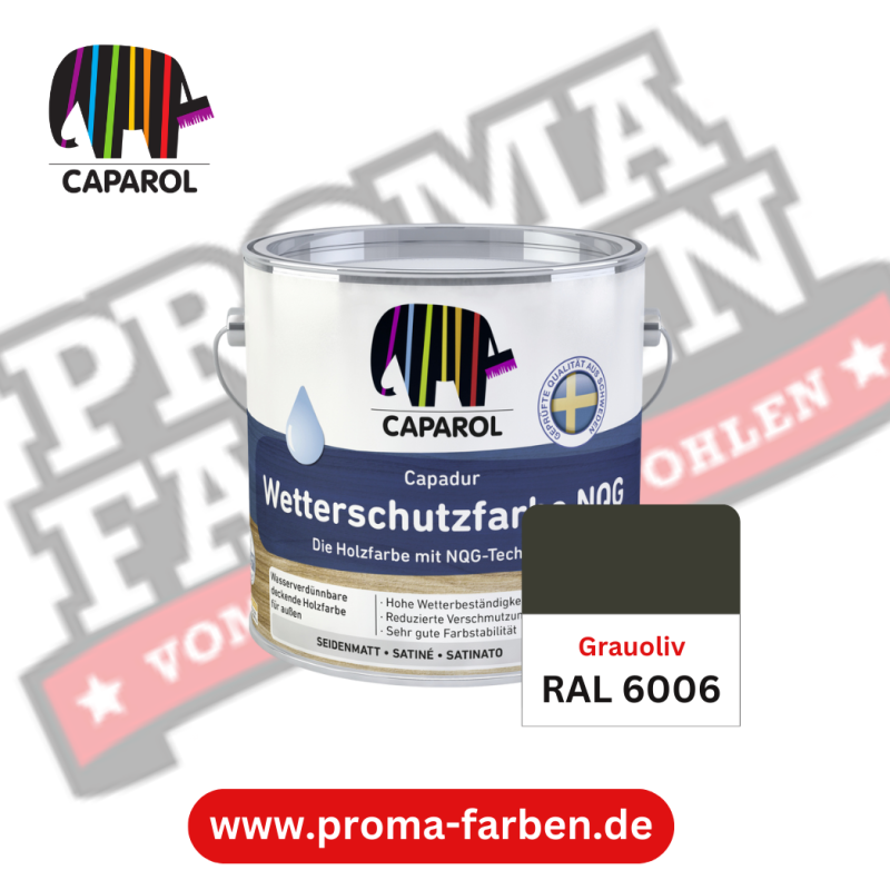 Capadur NQG Wetterschutzfarbe RAL 6006 Grauoliv online bestellen bei ProMa Farben