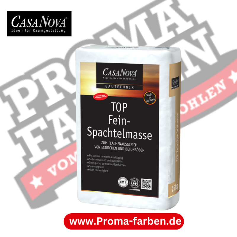 CasaNova TOP Gips-Spachtelmasse CAS08 25 kg 1-20mm Kaufen bei Proma farben