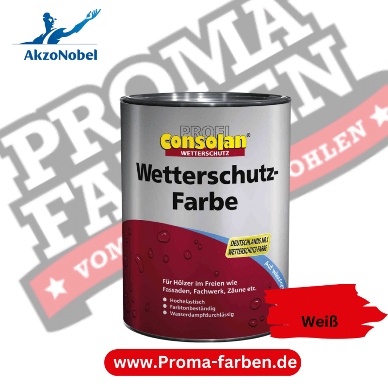 Consolan Profi Wetterschutz-Farbe Rot Kaufen bei Proma farben
