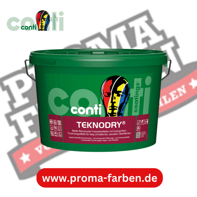 Conti TeknoDry Reinacrylat-Fassadenfarbe online bestellen bei ProMa Farben