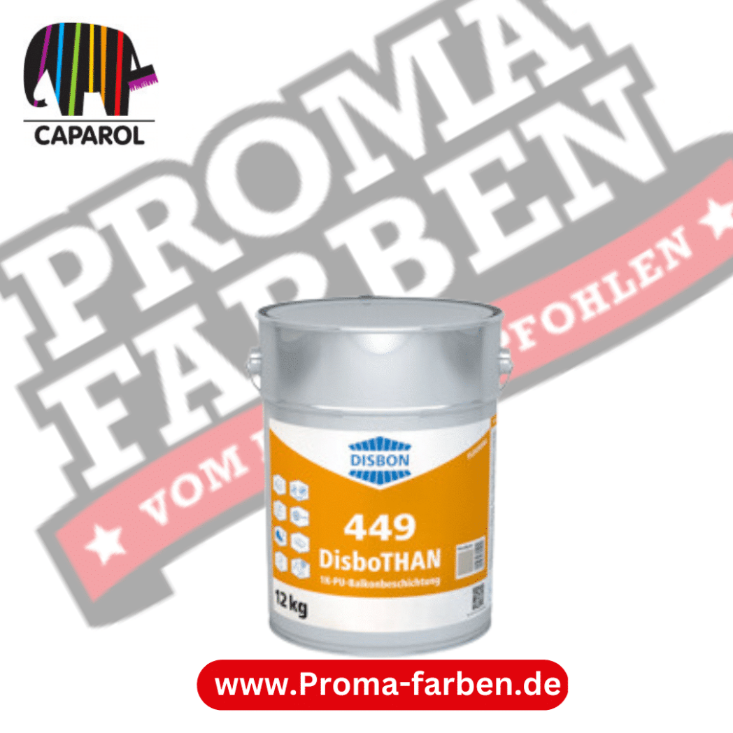 DisboTHAN 449 1K-PU-Balkonbesch. 12,00 kg lichtgrau RAL 7035 Pigmentierte, hochelastische, luftfeuchtigkeitshärtende 1K-Polyurethan-Beschichtung für Balkone, Terrassen und Laubengänge. Lösemittelhaltig