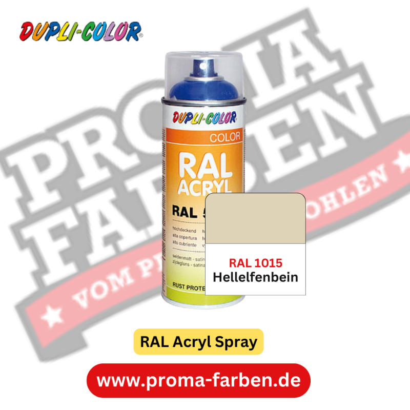 Dupli-Color RAL Acryl Spray RAL 1015 Hellelfenbein online bestellen bei ProMa Farben