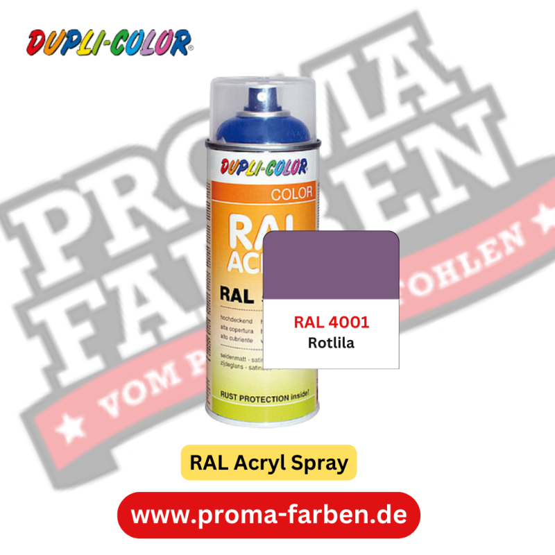 Dupli-Color RAL Acryl Spray RAL 4001 Rotlila online bestellen bei ProMa Farben