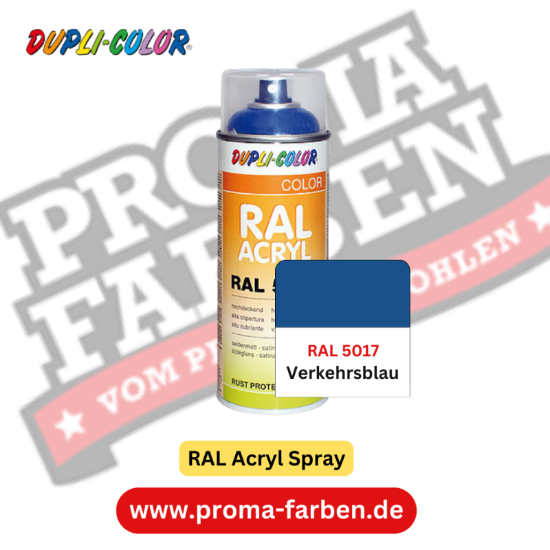 Dupli-Color RAL Acryl Spray RAL 5017 Verkehrsblau online bestellen bei ProMa Farben