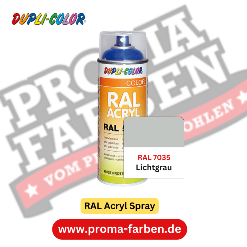 Dupli-Color RAL Acryl Spray RAL 7035 Lichtgrau online bestellen bei ProMa Farben