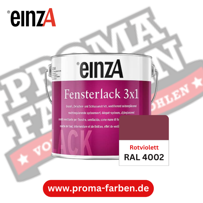 EinzA 3×1 Fensterlack RAL 4002 Rotviolett online bestellen bei ProMa Farben