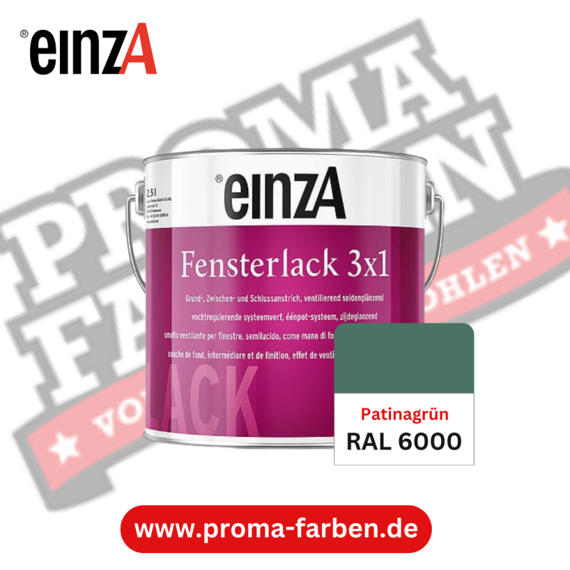 EinzA 3×1 Fensterlack RAL 6000 Patinagrün online bestellen bei ProMa Farben