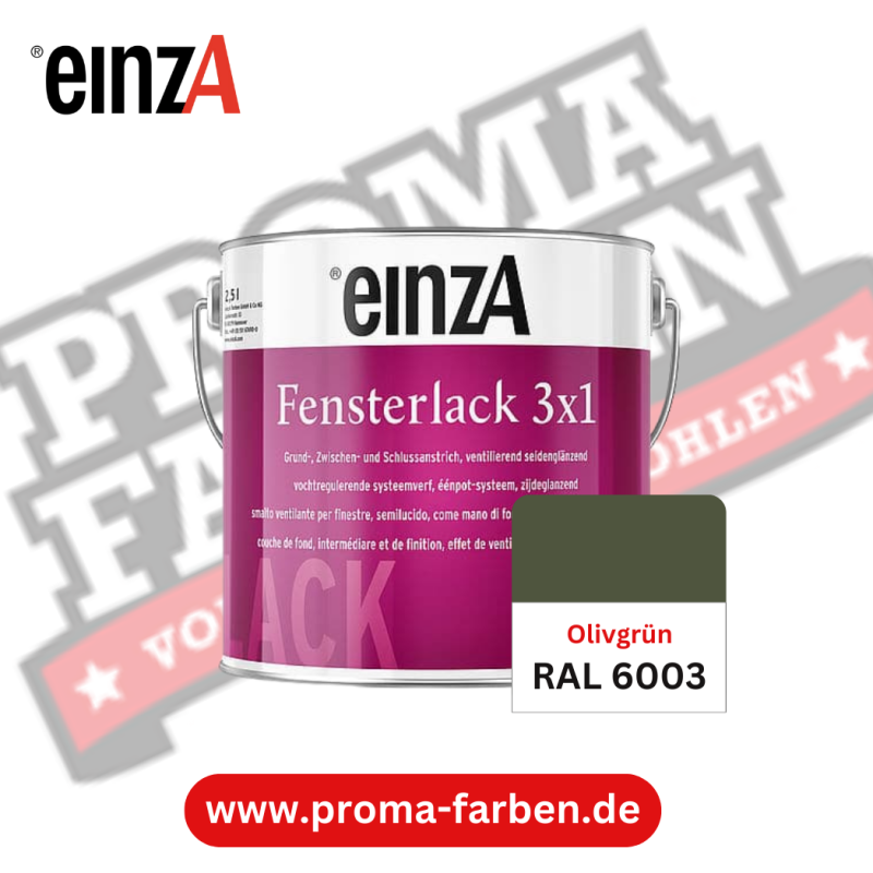EinzA 3×1 Fensterlack RAL 6003 Olivgrün online bestellen bei ProMa Farben