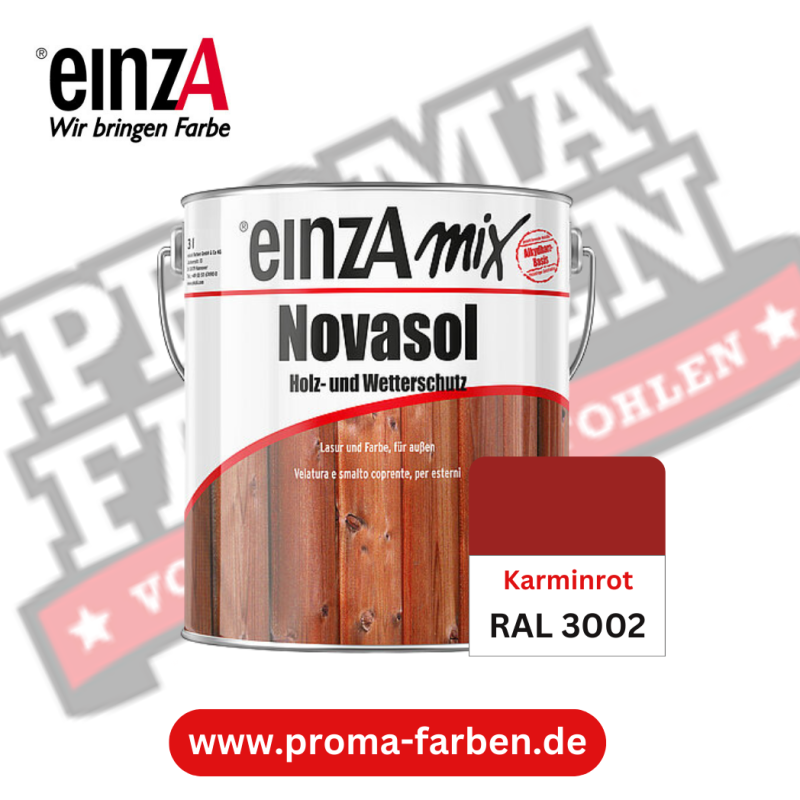 EinzA Mix Novasol RAL 3002 Karminrot online bestellen bei ProMa Farben