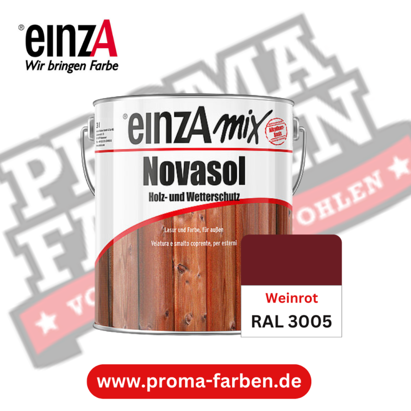EinzA Novasol RAL 3005 Weinrot online bestellen bei ProMa Farben
