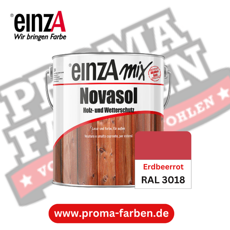 EinzA Mix Novasol RAL 3018 Erdbeerrot online bestellen bei ProMa Farben