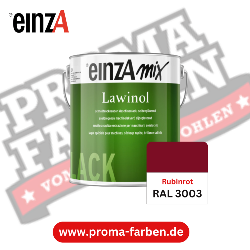 EinzA mix Lawinol Maschinenlack RAL 3003 Rubinrot online bestellen bei ProMa Farben