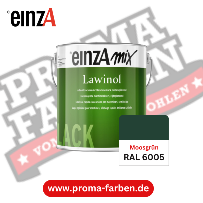 EinzA mix Lawinol Maschinenlack RAL 6005 Moosgrün online bestellen bei ProMa Farben