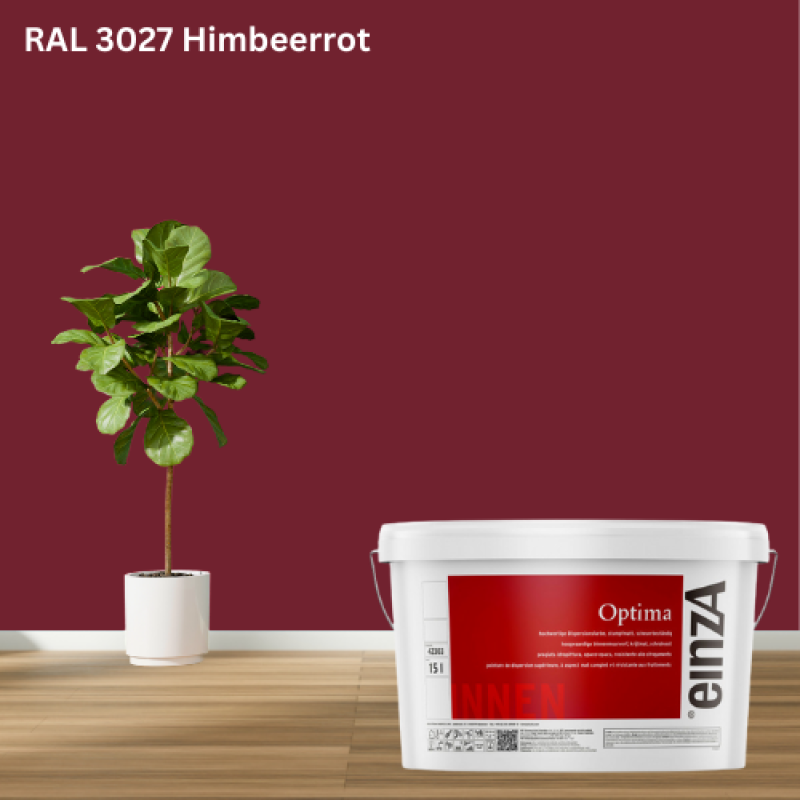 Einze optima Wandfarbe RAL 3027 Himbeerrot jetzt Kaufen bei ProMa-farben.de
