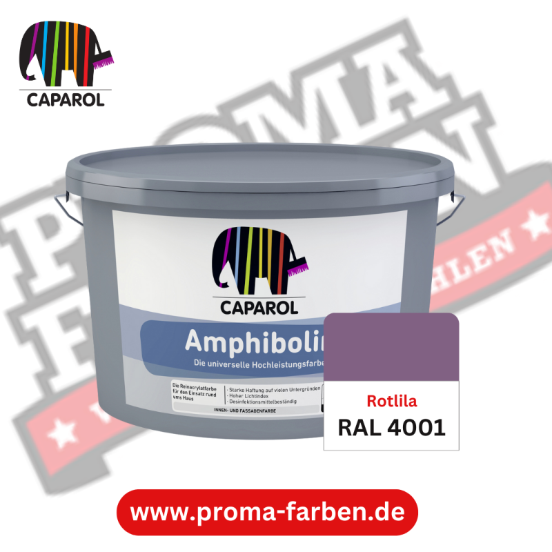 Caparol Amphibolin Fassadenfarbe RAL 4001 Rotlila online bestellen bei ProMa Farben