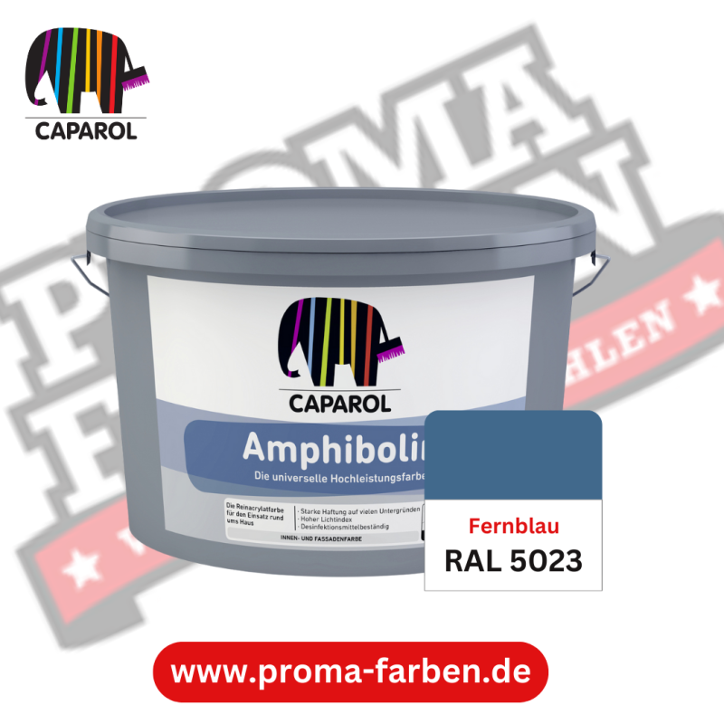 Caparol Amphibolin Fassadenfarbe RAL 5023 Fernblau online bestellen bei ProMa Farben
