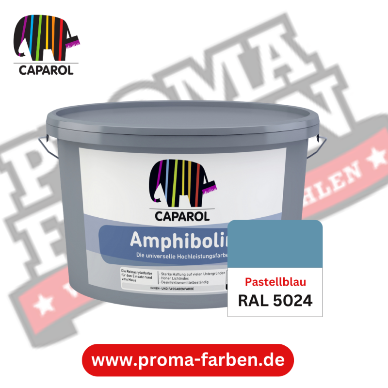 Caparol Amphibolin Fassadenfarbe RAL 5024 Pastellblau online bestellen bei ProMa Farben