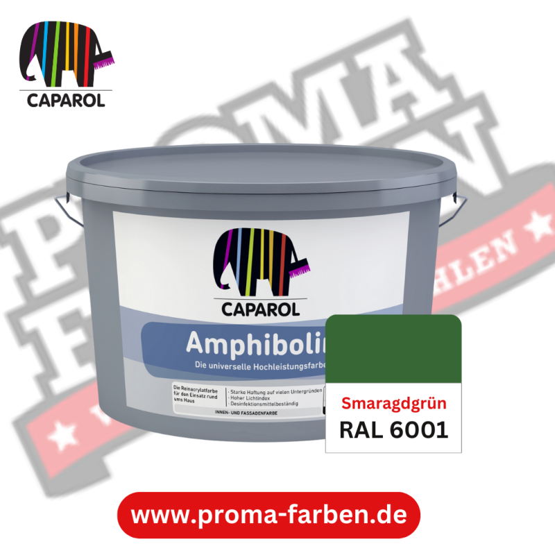 Caparol Amphibolin Fassadenfarbe RAL 6001 Smaragdgrün online bestellen bei ProMa Farben