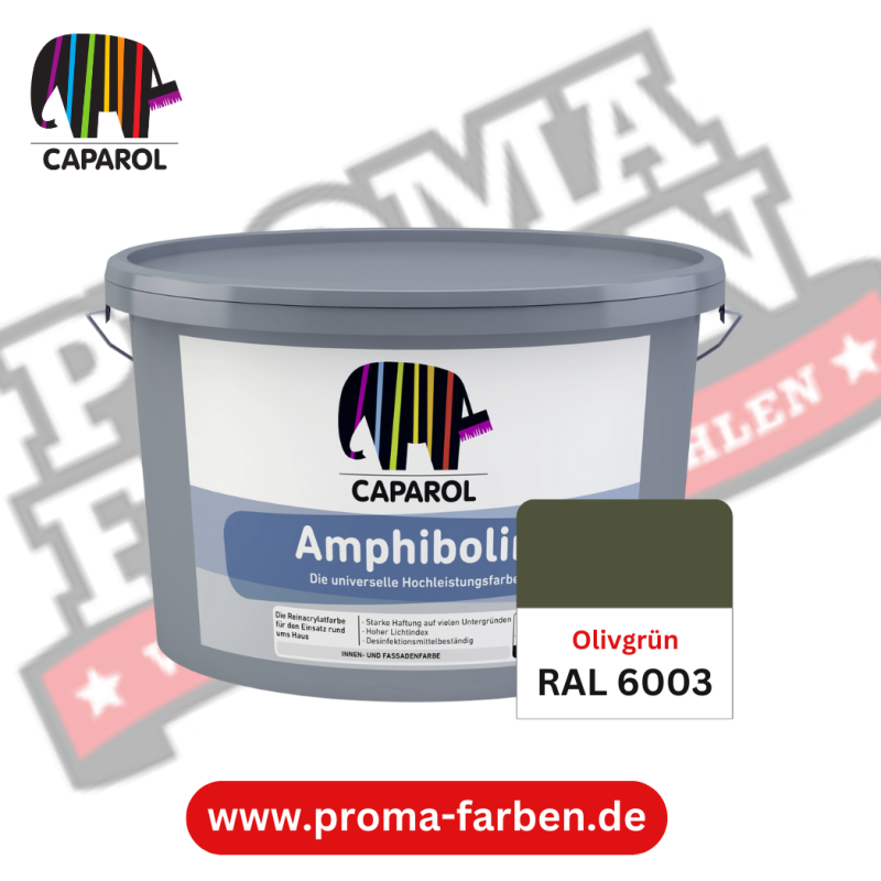 Caparol Amphibolin Fassadenfarbe RAL 6003 Olivgrün online bestellen bei ProMa Farben