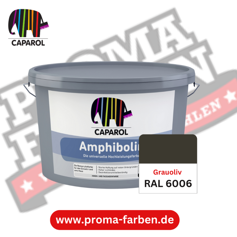 Caparol Amphibolin Fassadenfarbe RAL 6006 Grauoliv online bestellen bei ProMa Farben