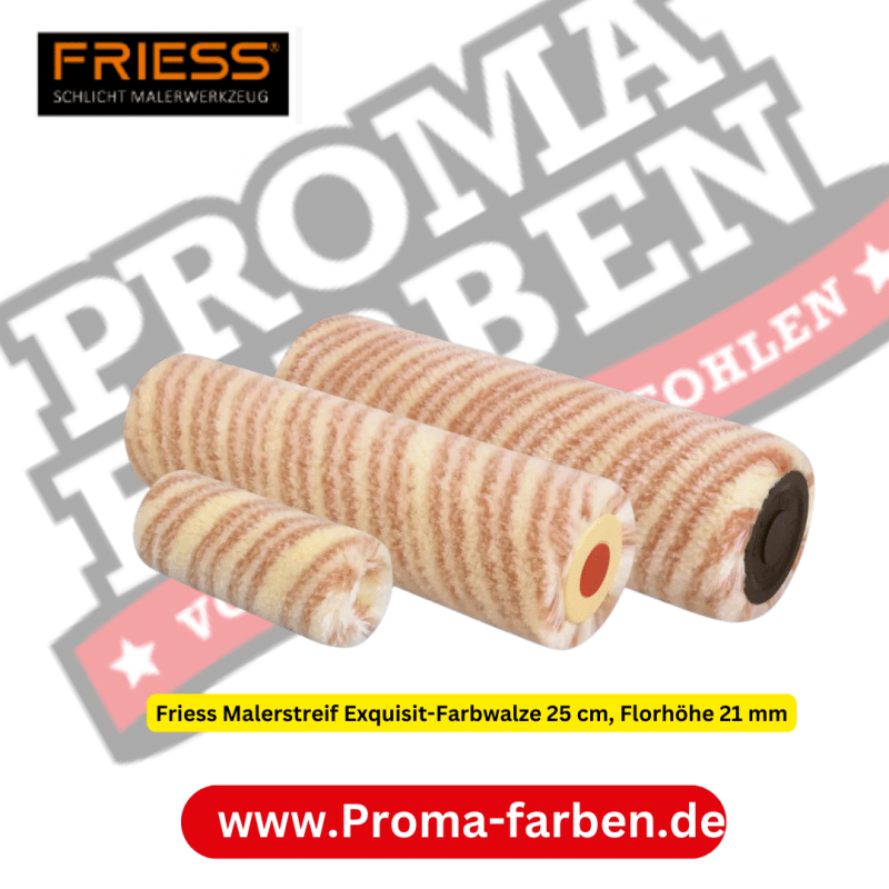 Friess Malerstreif Exquisit-Farbwalze 25 cm, Florhöhe 21 mm kaufen bei Proma Farben