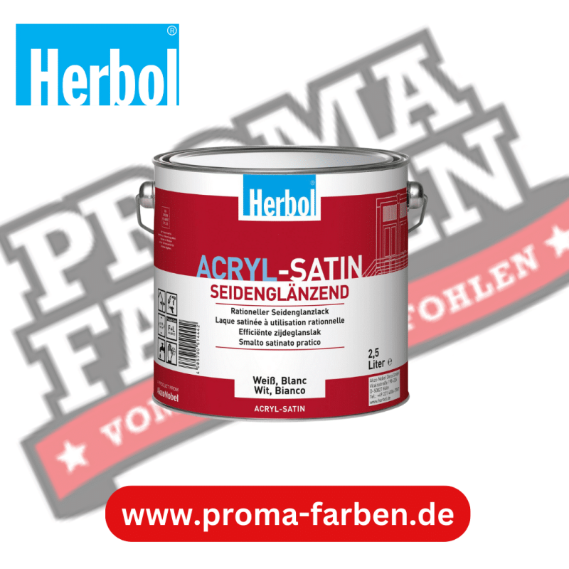 Herbol Acryl Satin weiss 2,5l online bestellen bei ProMa Farben