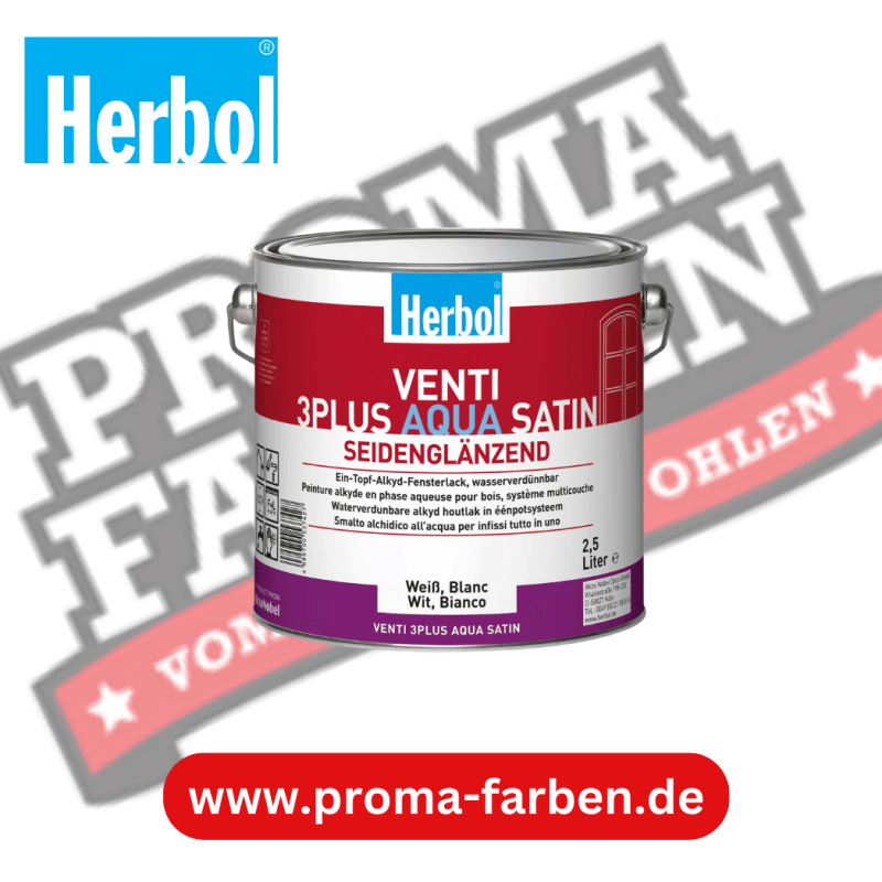 Herbol Venti 3Plus Aqua Satin Weiss online bestellen bei ProMa Farben