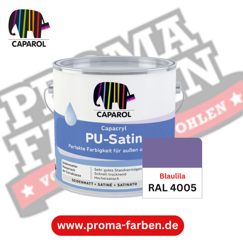 Capacryl PU-Satin Lackfarbe RAL 4005 Blaulila online bestellen bei ProMa Farben