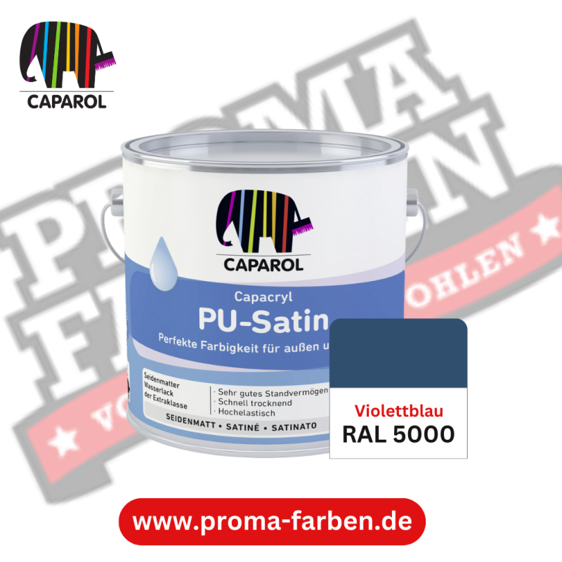 Capacryl PU-Satin Lackfarbe RAL 4010 Telemagenta