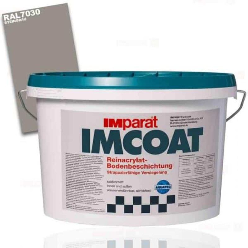 Imcoat Bodenfarbe RAL 7030 Steingrau 12,5l