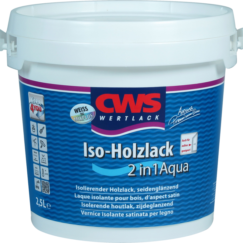 CWS WERTLACK Iso-Holzlack 2in1 Aqua kaufen bei Proma Farben