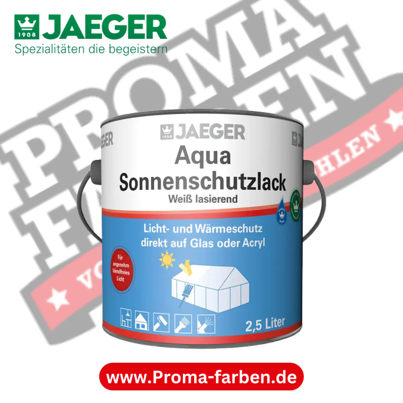 Jaeger 305 Aqua Sonnenschutzlack kaufen bei Proma Farben.de Maler Fachhandel & Onlineshop