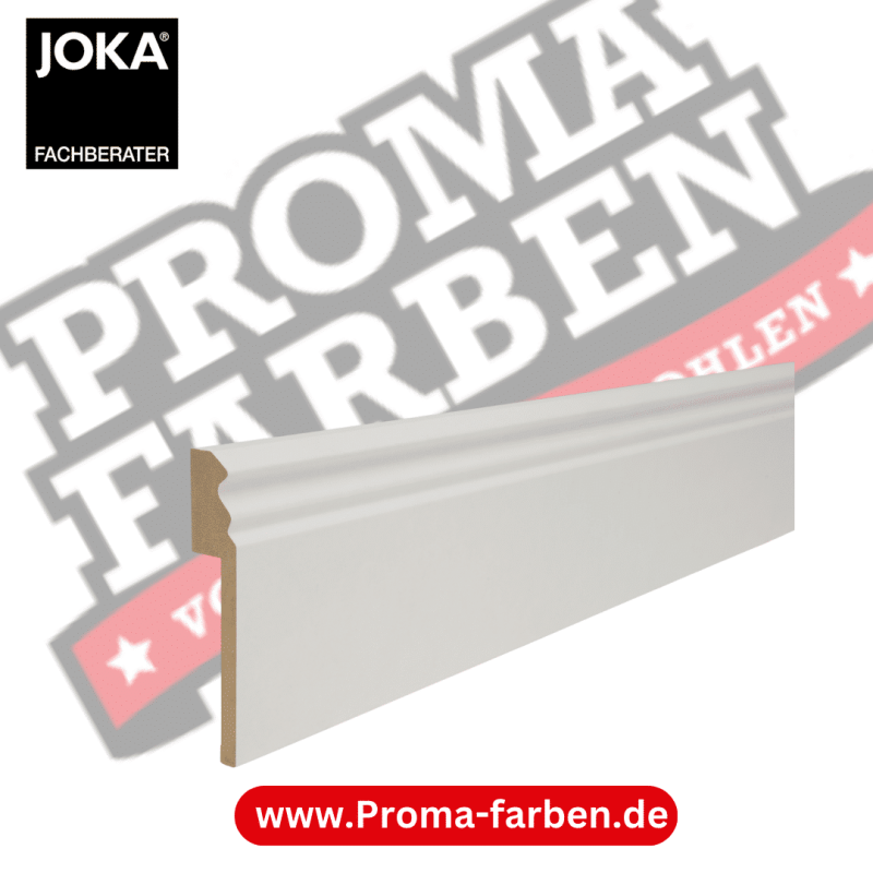 JOKA Fliesensockelabdeck-Leiste FADL MDF mit Folie ummantelt Weiß Kaufen bei Proma farben