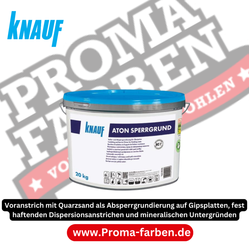 Knauf Aton Sperrgrund Isolier- und Absperrgrundierung für Putzekaufen bei Proma-farben.de Malermarkt
